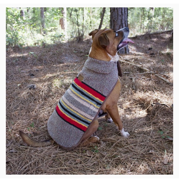 PENDLETON CAROLINA PET CO. YAKIMA CAMP DOG JACKET GREEN MULTI STRIPE MEDIUM NEW - Picture 2 of 16